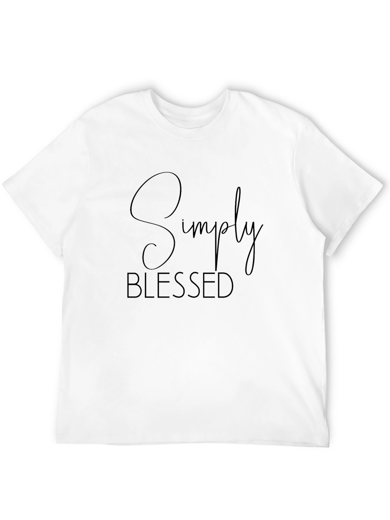 Simply Blessed Black Graphic Tee