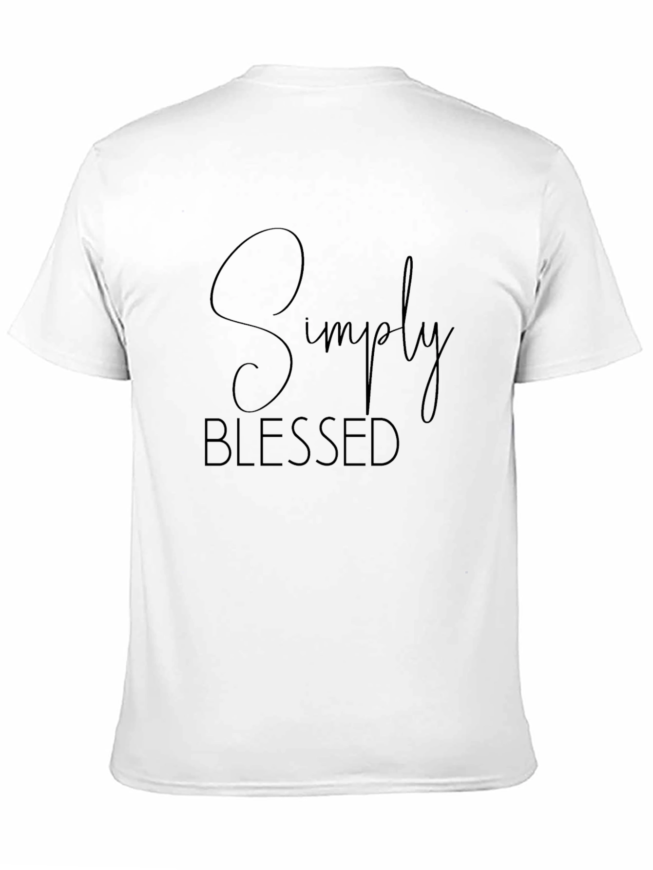 Simply Blessed Black Graphic Tee