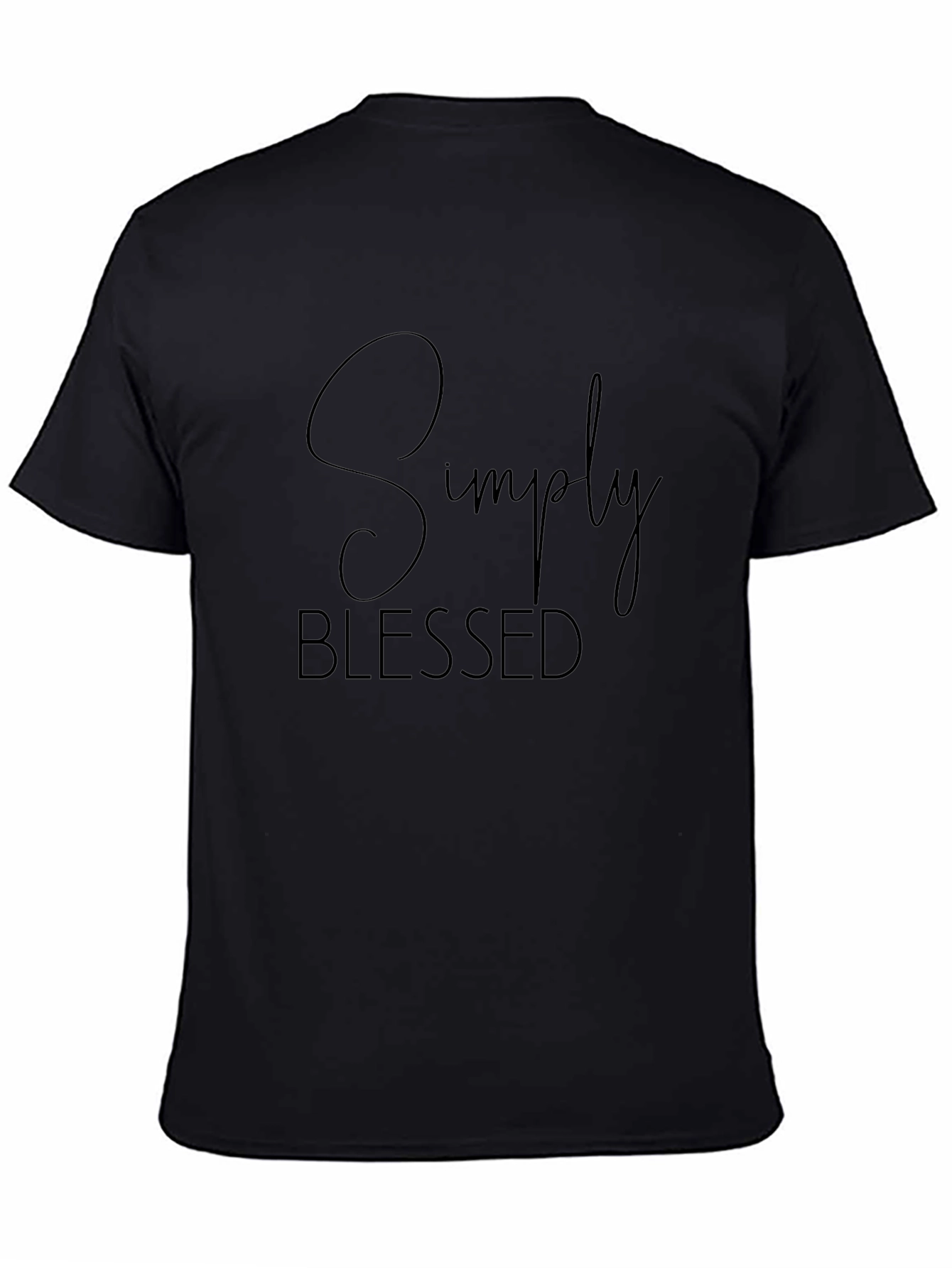 Simply Blessed Black Graphic Tee