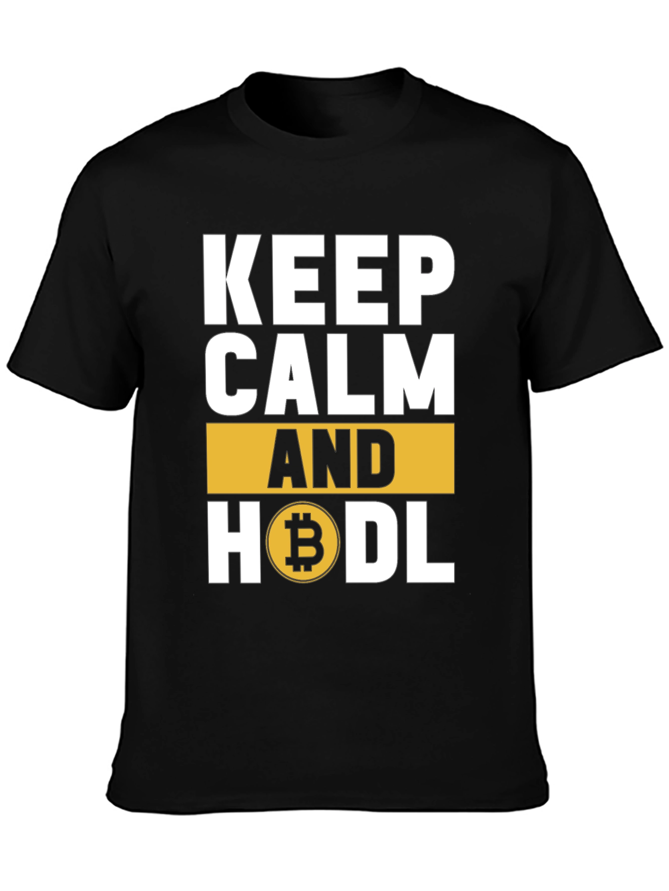 Keep Calm and HODL Bitcoin Crypto T-Shirt