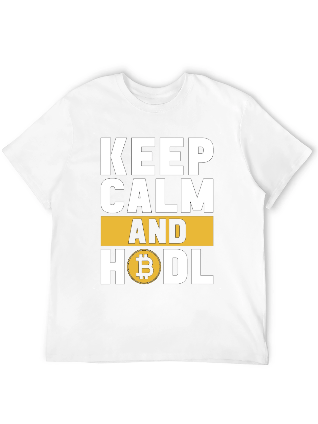 Keep Calm and HODL Bitcoin Crypto T-Shirt