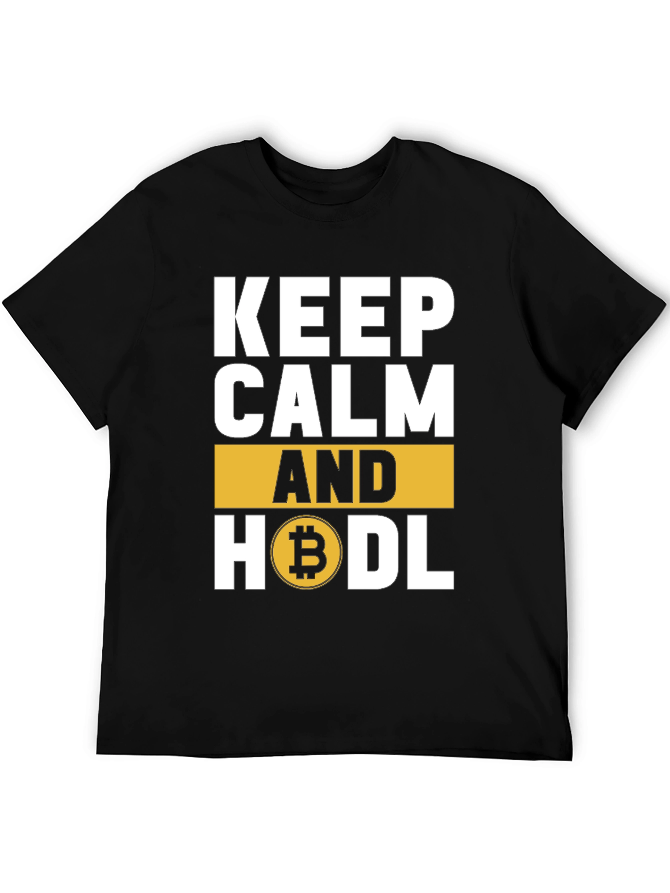 Keep Calm and HODL Bitcoin Crypto T-Shirt