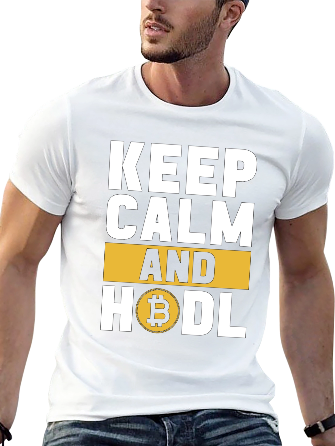 Keep Calm and HODL Bitcoin Crypto T-Shirt