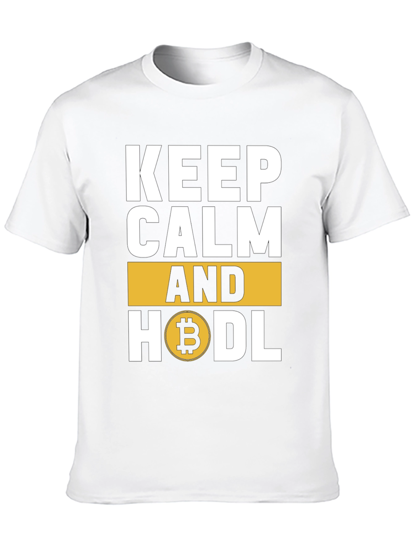 Keep Calm and HODL Bitcoin Crypto T-Shirt