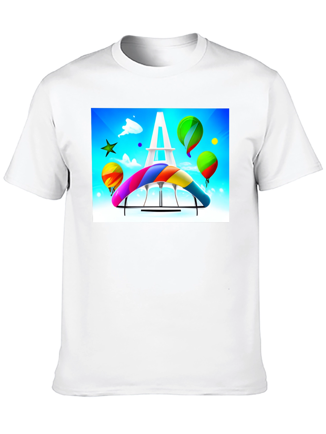 Paris Rainbow Hang Gliding T-Shirt