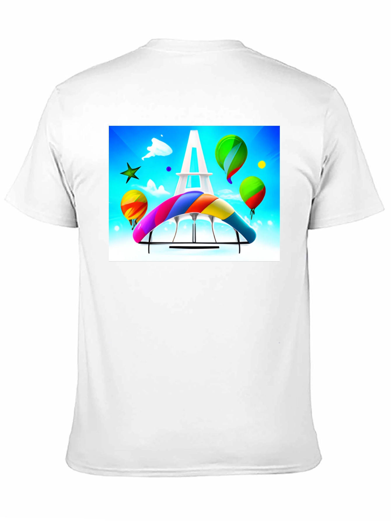 Paris Rainbow Hang Gliding T-Shirt
