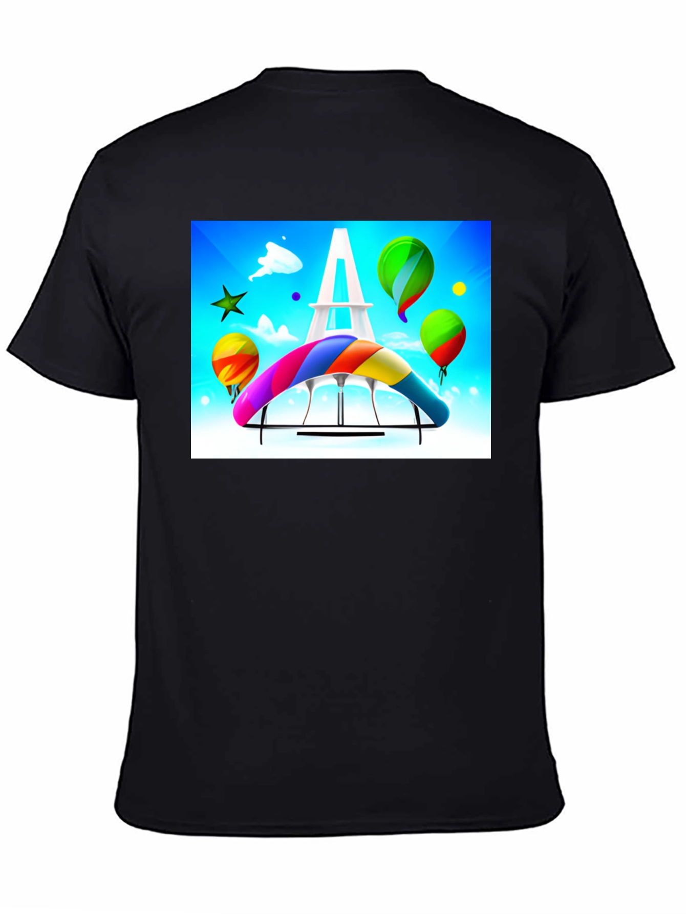 Paris Rainbow Hang Gliding T-Shirt