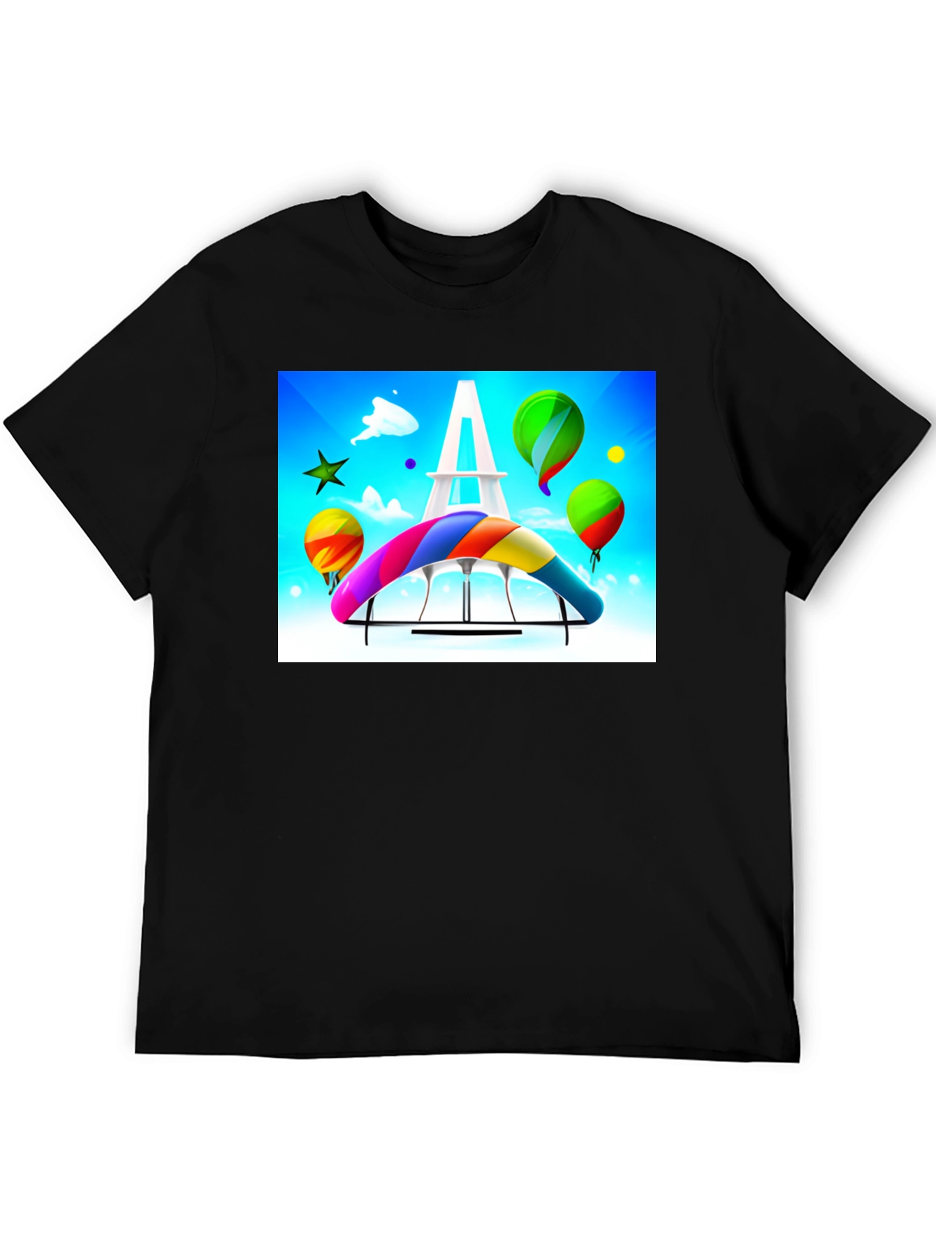 Paris Rainbow Hang Gliding T-Shirt