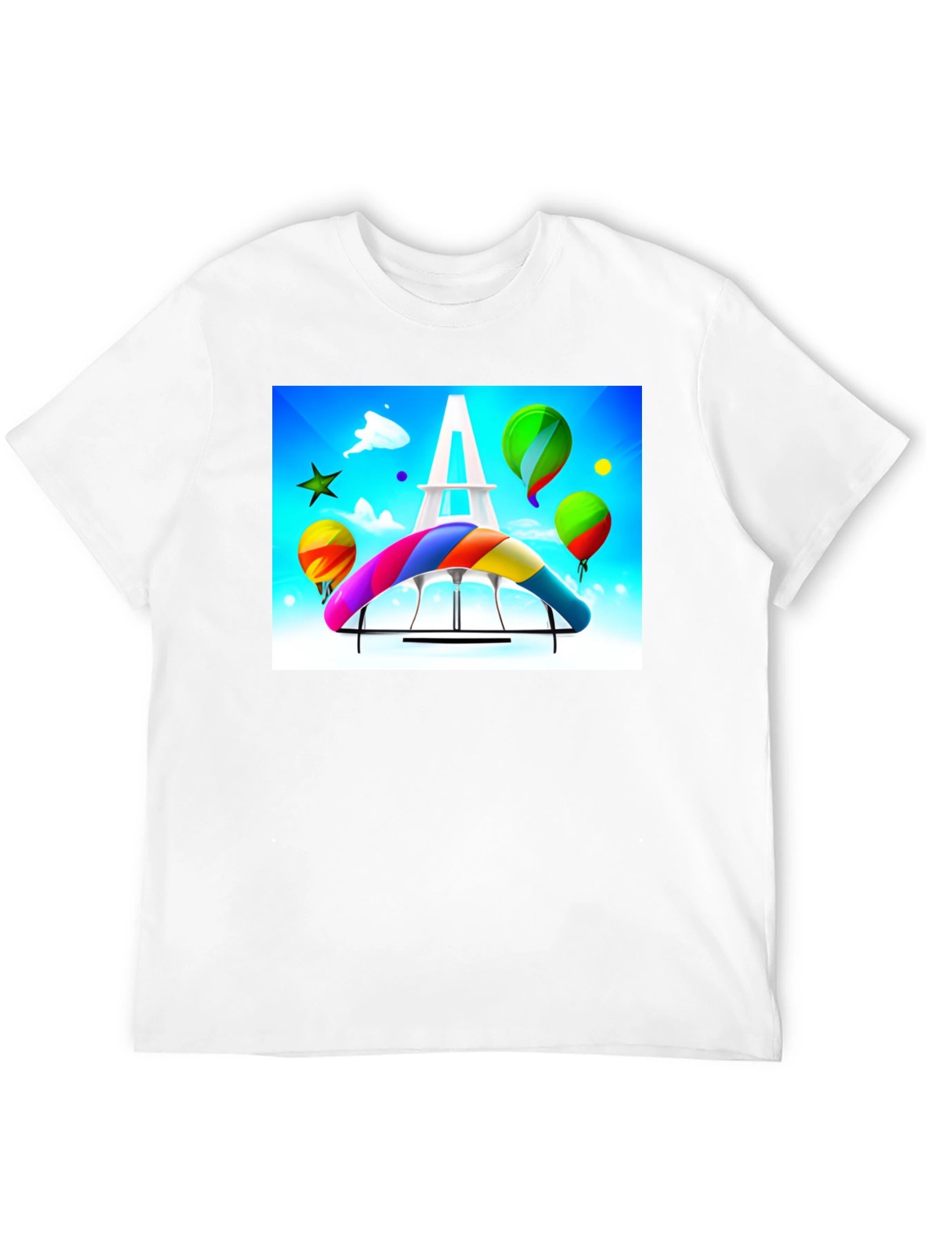 Paris Rainbow Hang Gliding T-Shirt