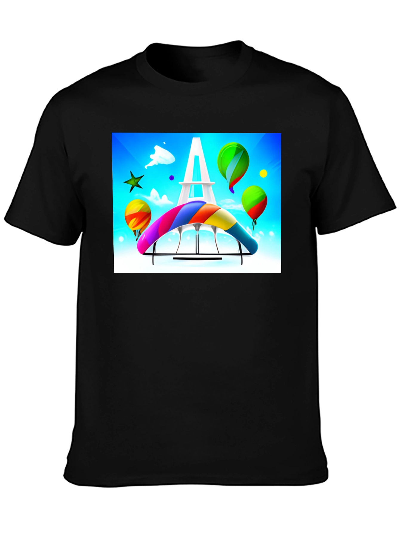 Paris Rainbow Hang Gliding T-Shirt