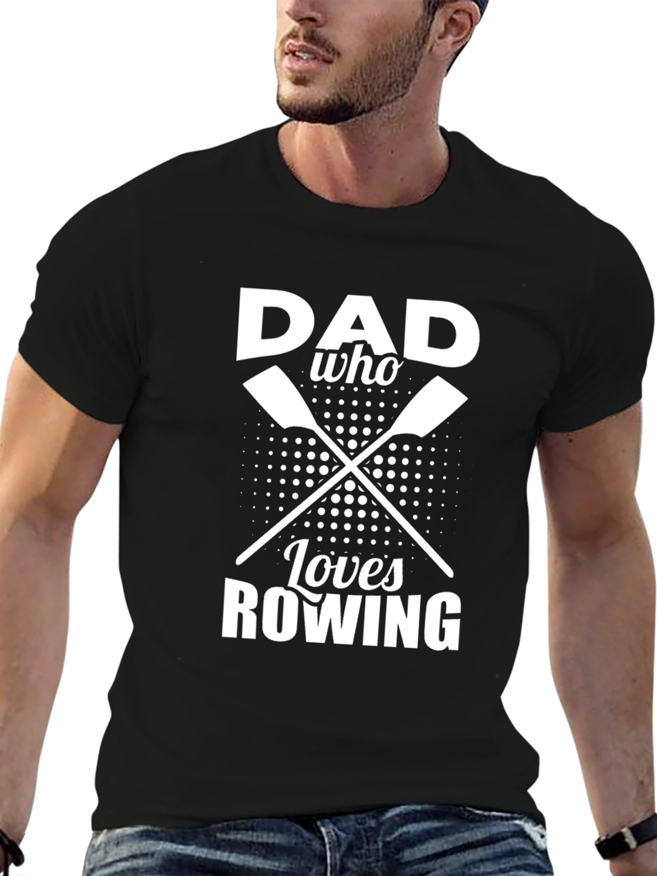 Dad Who Loves Rowing T-Shirt - Perfect Gift!