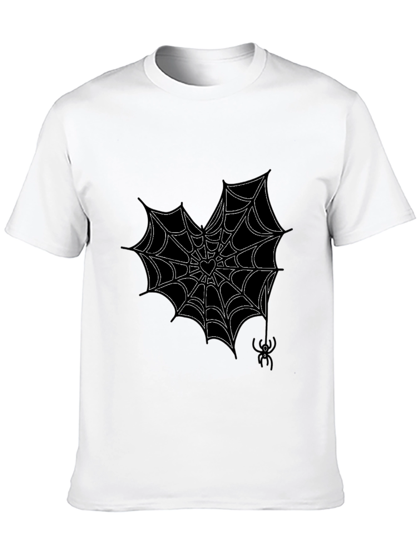Gothic Spiderweb Heart T-Shirt