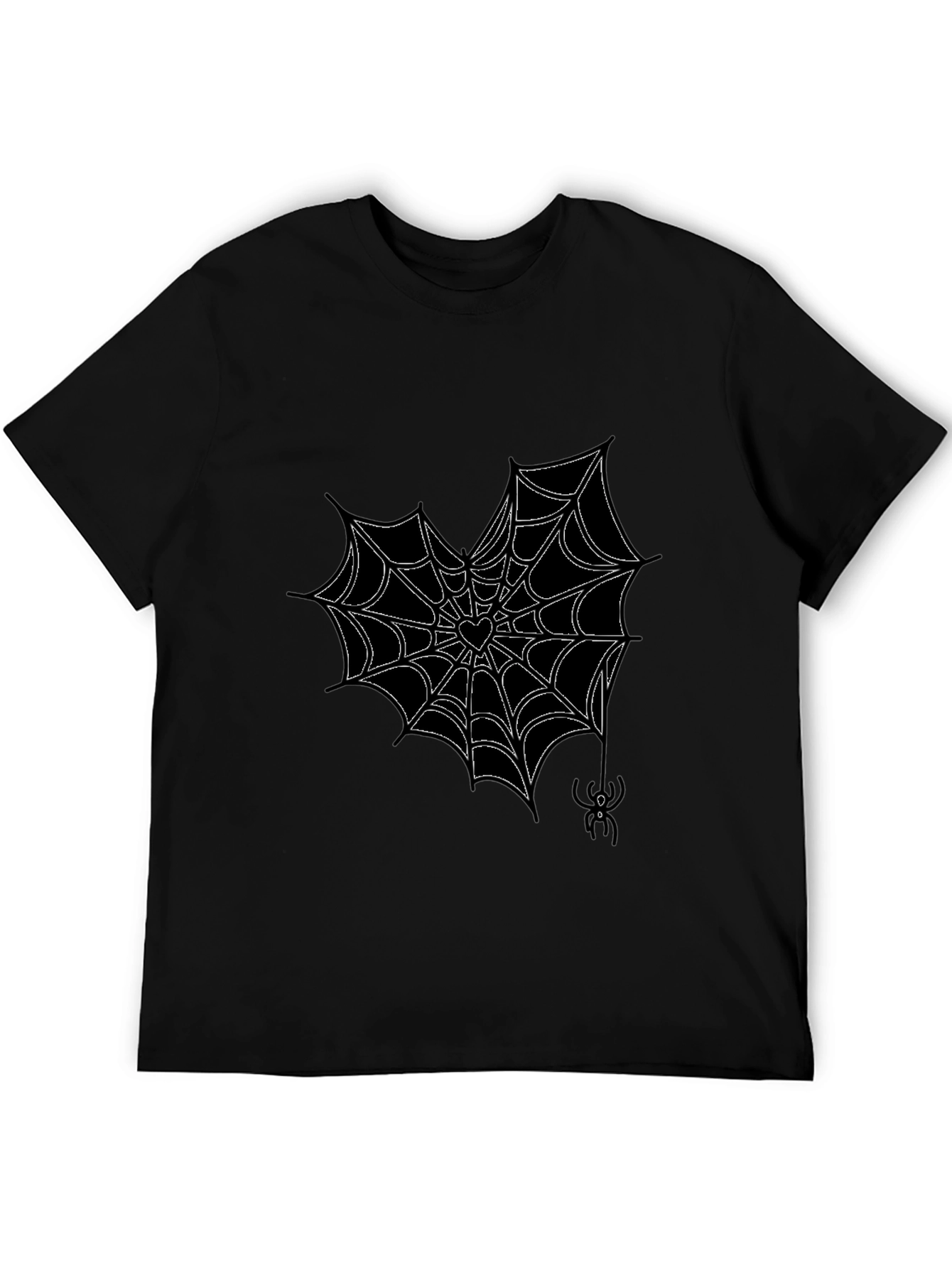 Gothic Spiderweb Heart T-Shirt