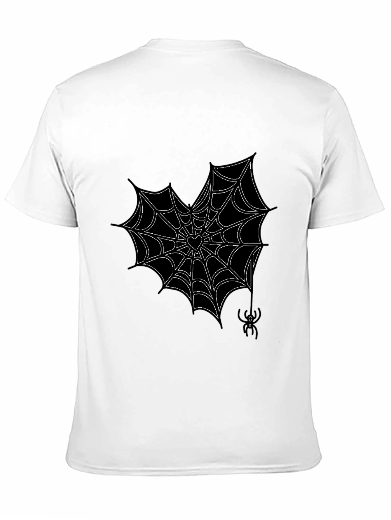 Gothic Spiderweb Heart T-Shirt