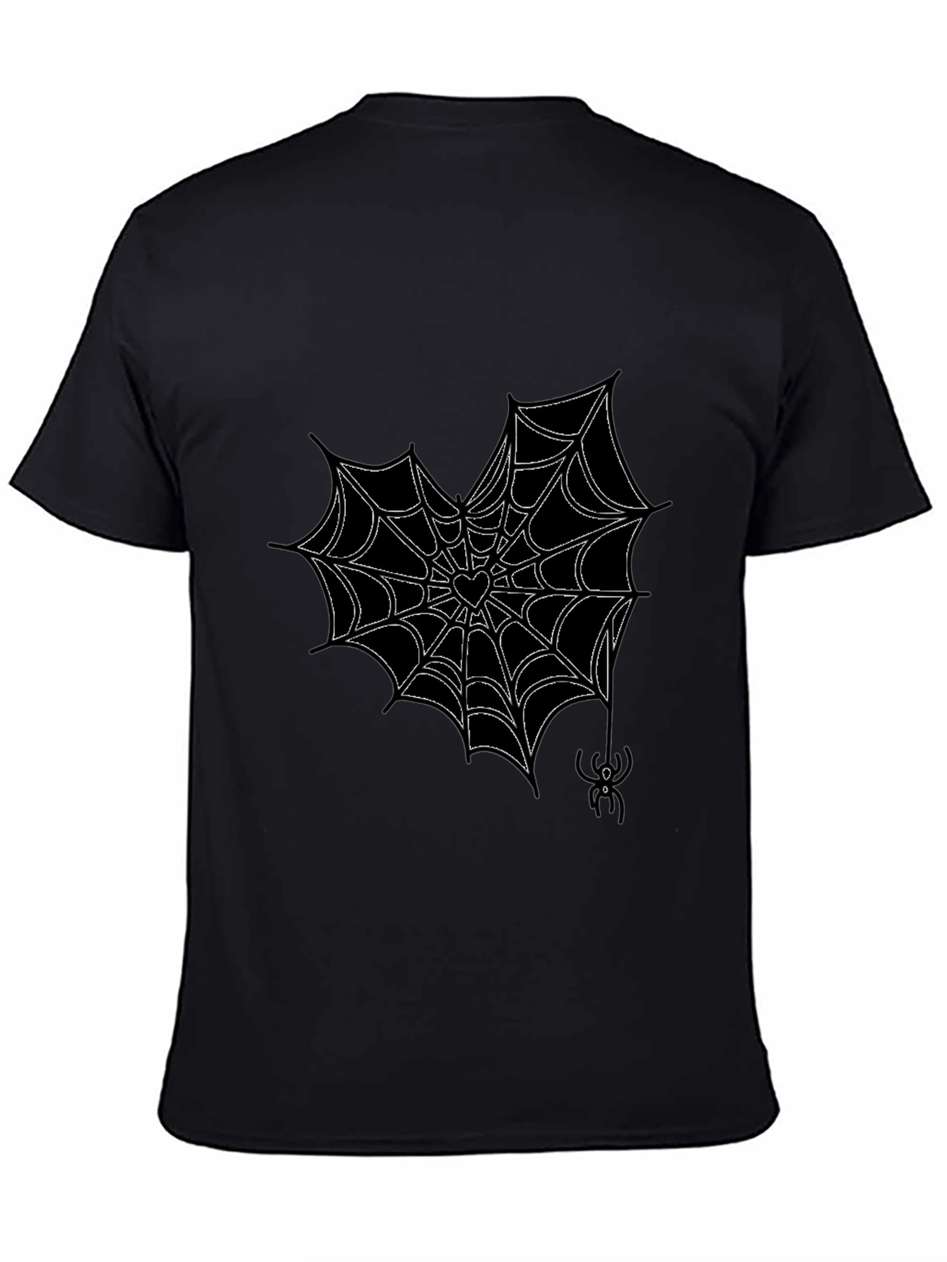 Gothic Spiderweb Heart T-Shirt