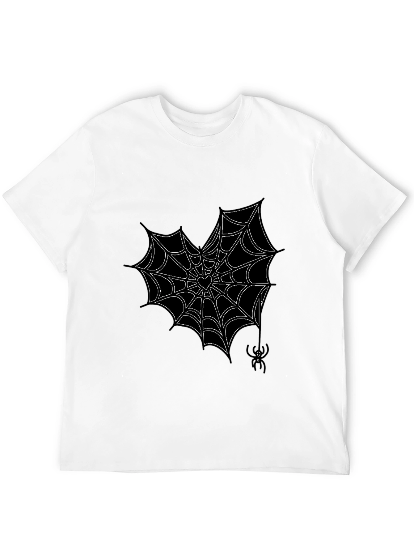 Gothic Spiderweb Heart T-Shirt