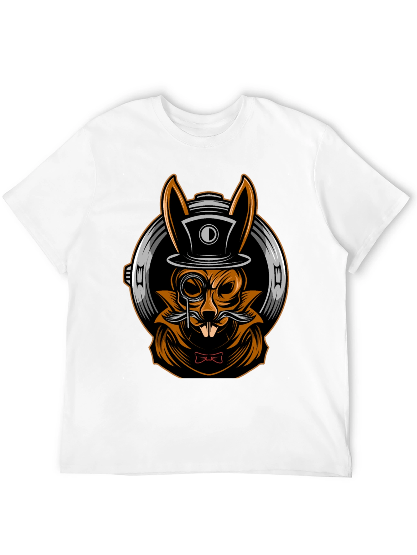 Gentleman Rabbit T-Shirt - Steampunk Style