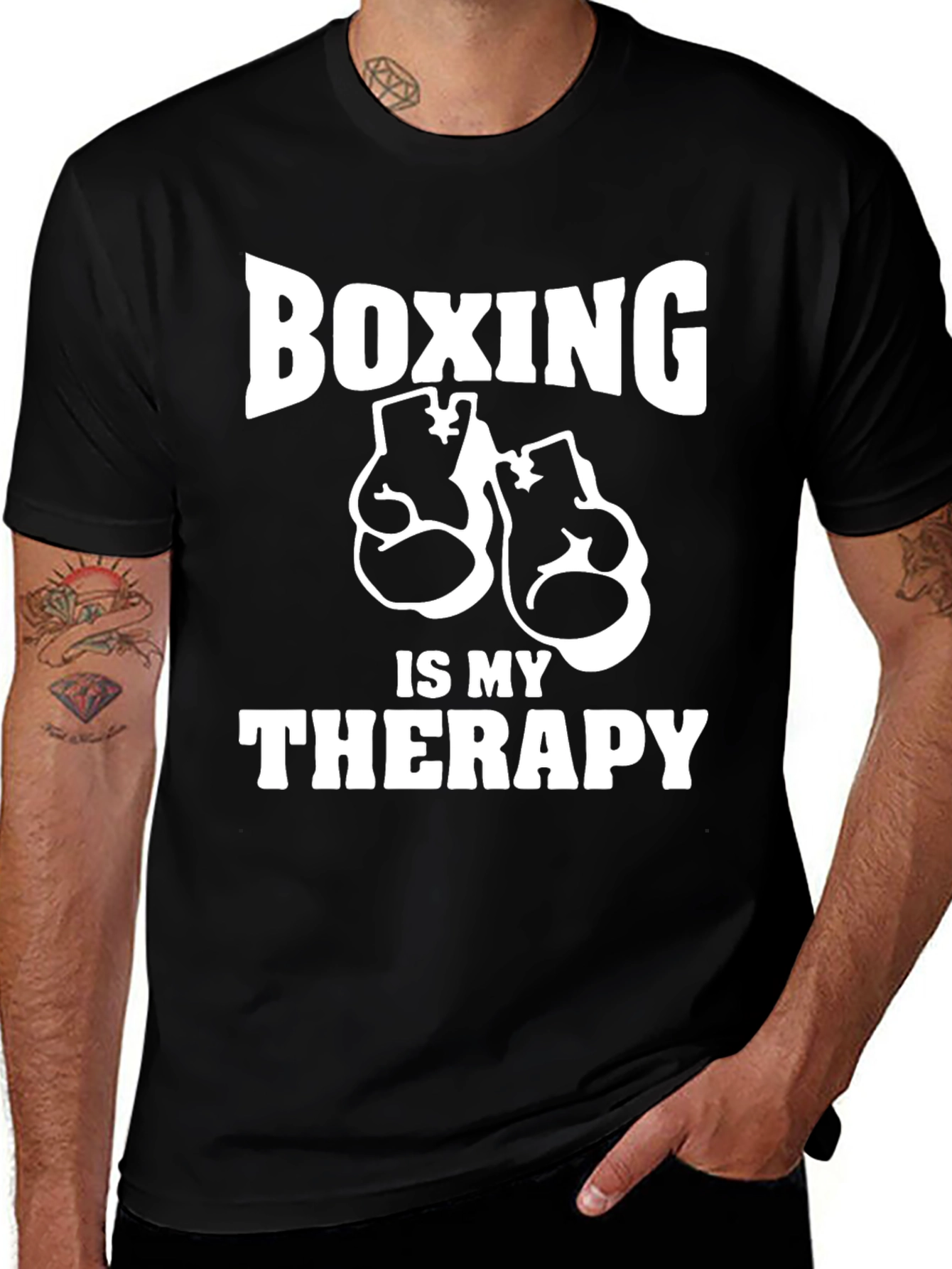 Boxing is My Therapy Graphic T-Shirt