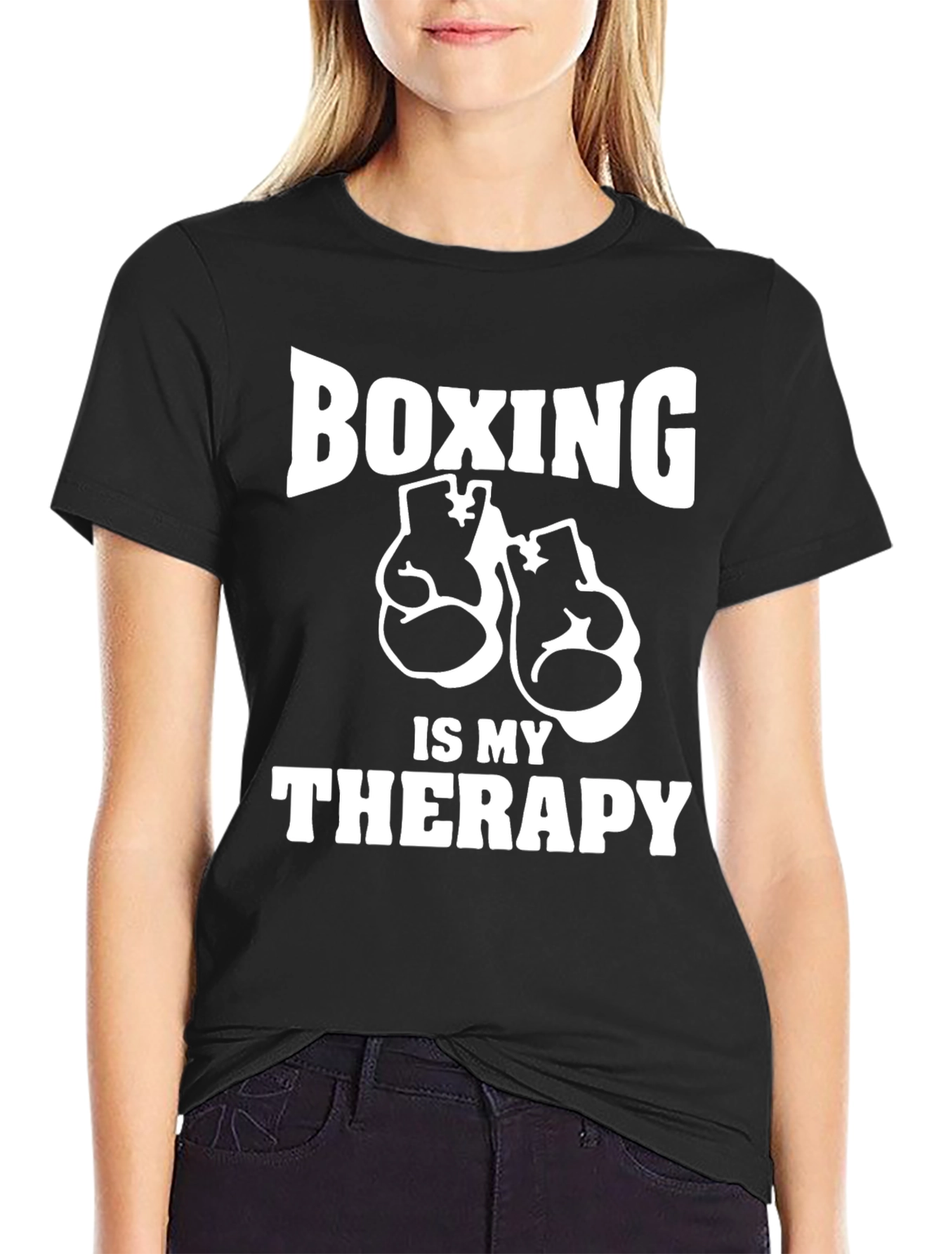 Boxing is My Therapy Graphic T-Shirt