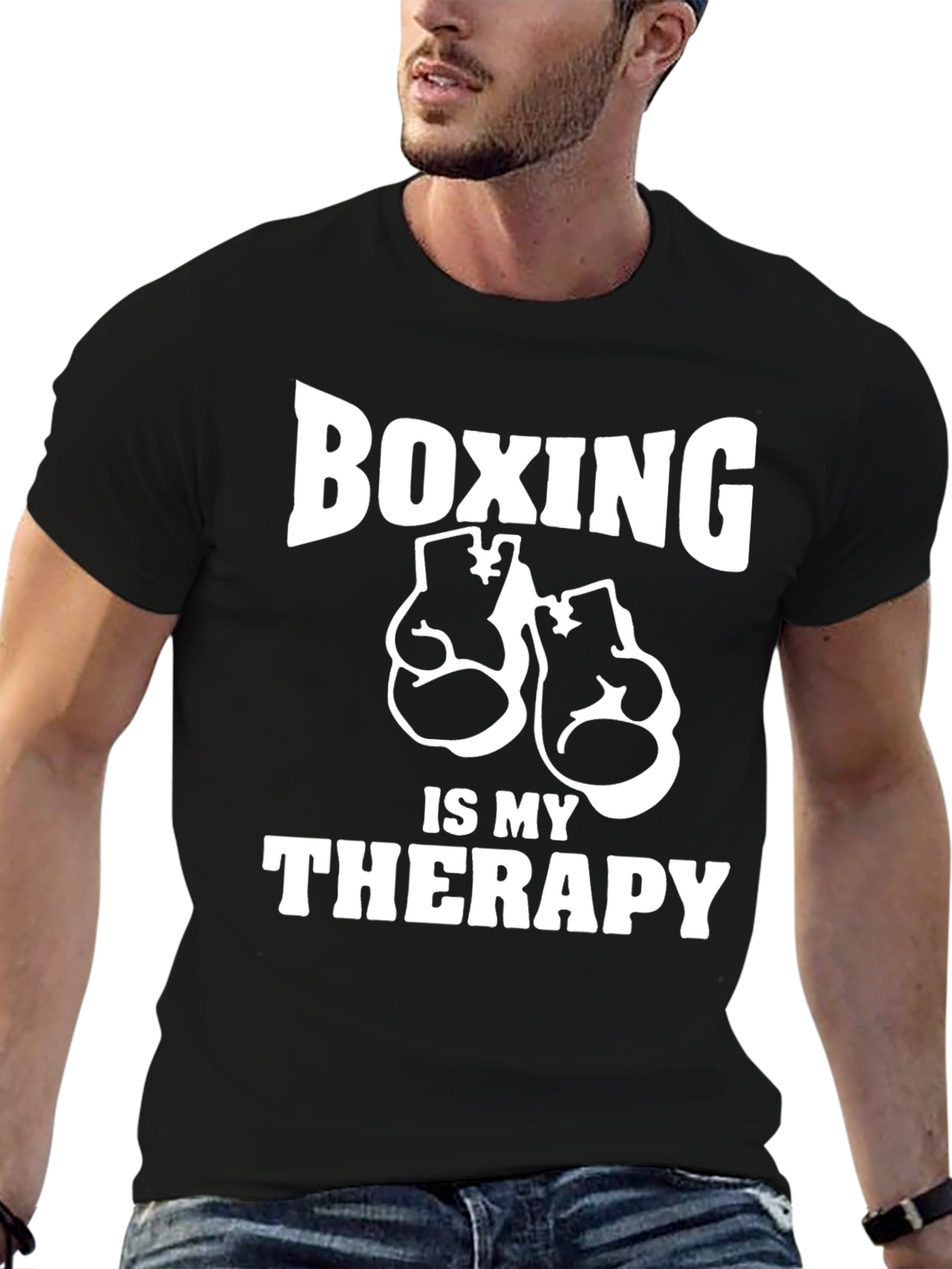Boxing is My Therapy Graphic T-Shirt