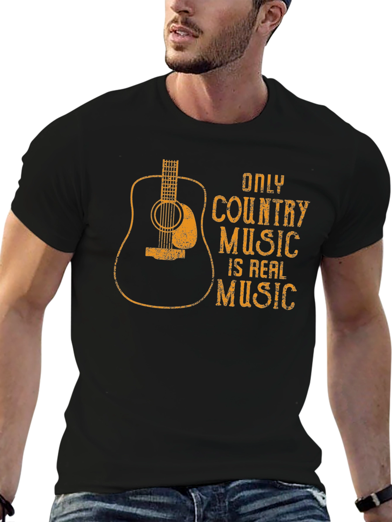 Country Music Guitar Graphic T-Shirt