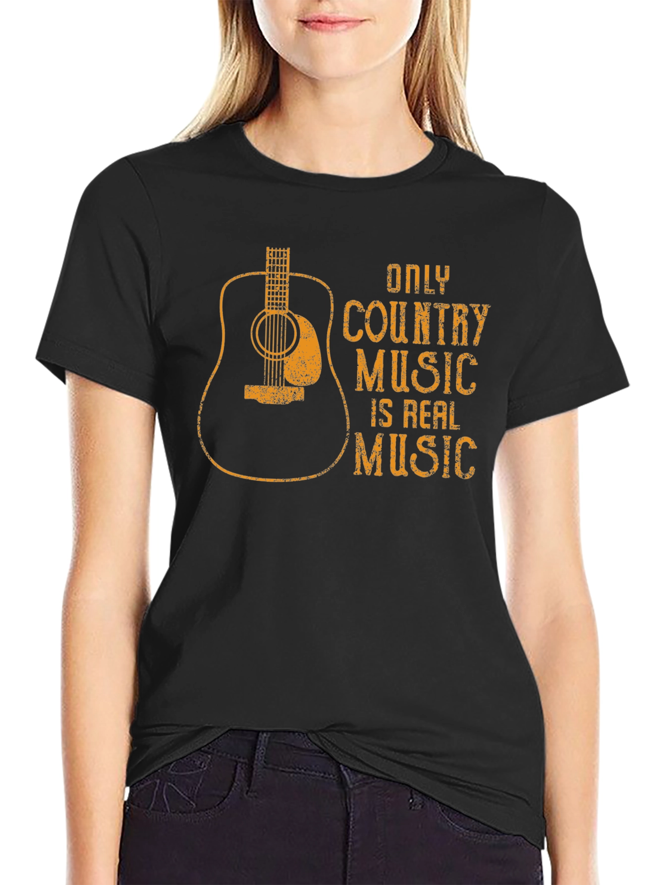 Country Music Guitar Graphic T-Shirt