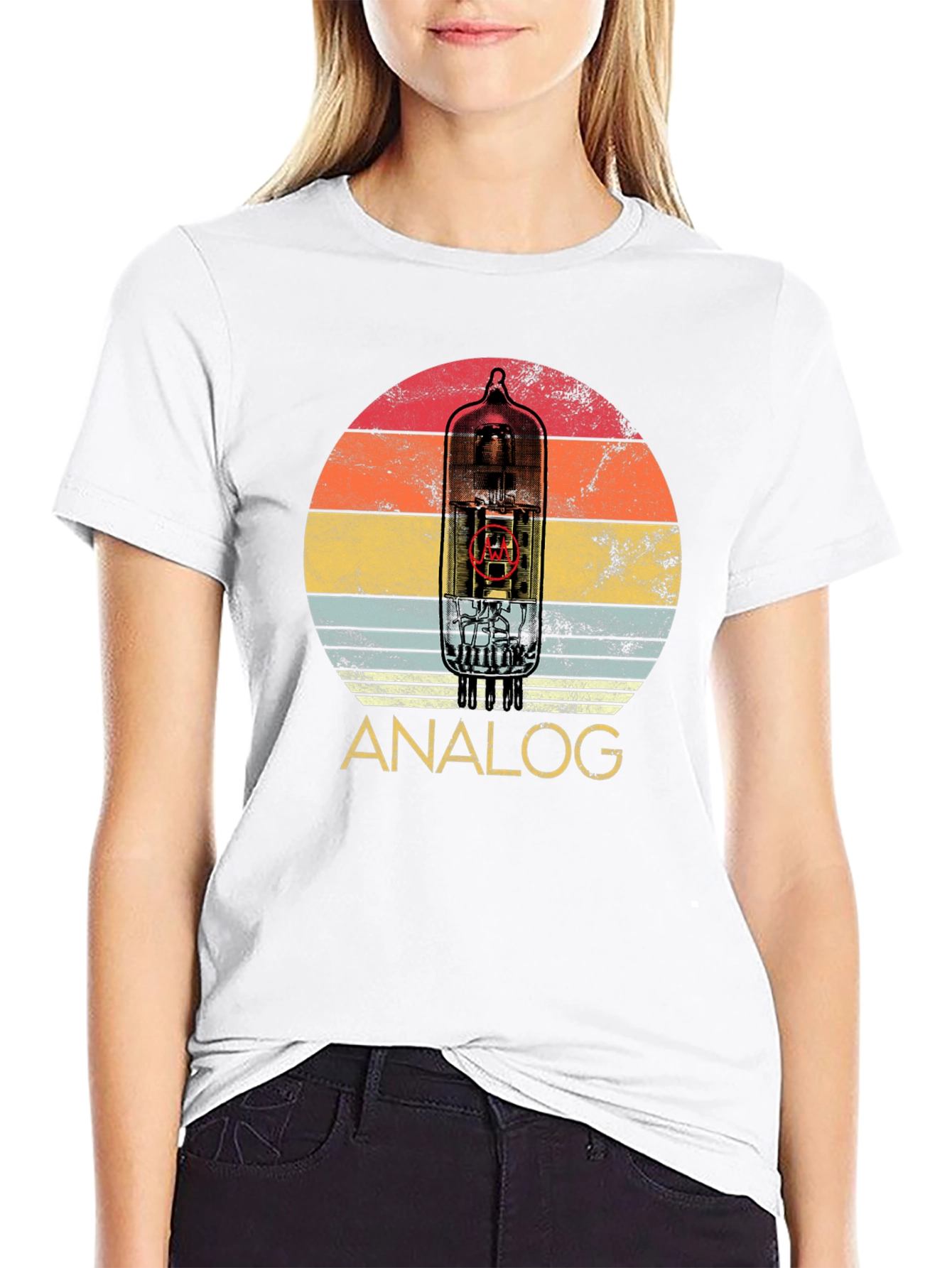 Analog Tube Circuit Black T-Shirt