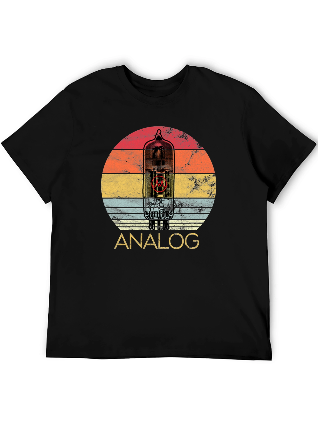 Analog Tube Circuit Black T-Shirt