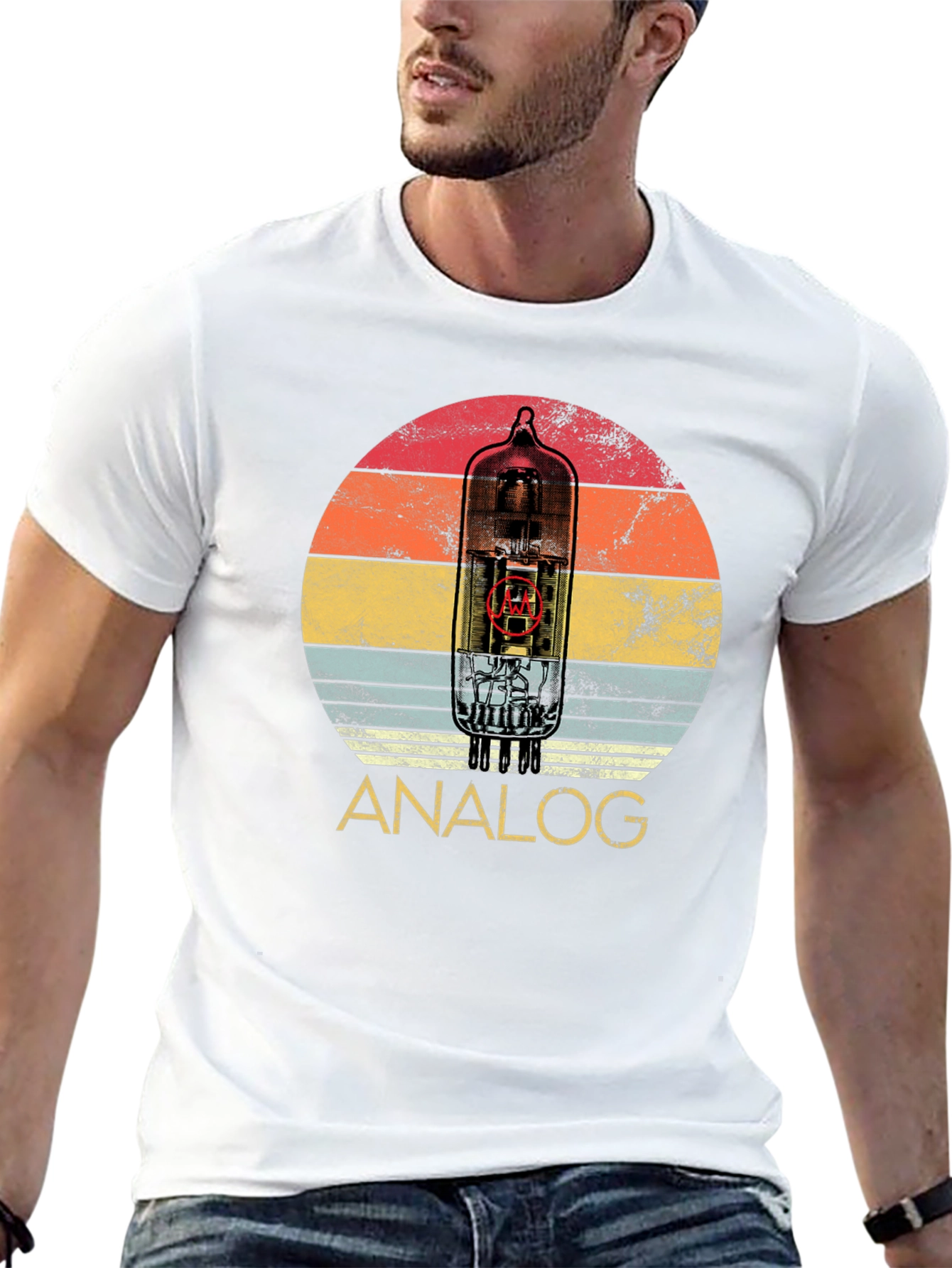 Analog Tube Circuit Black T-Shirt