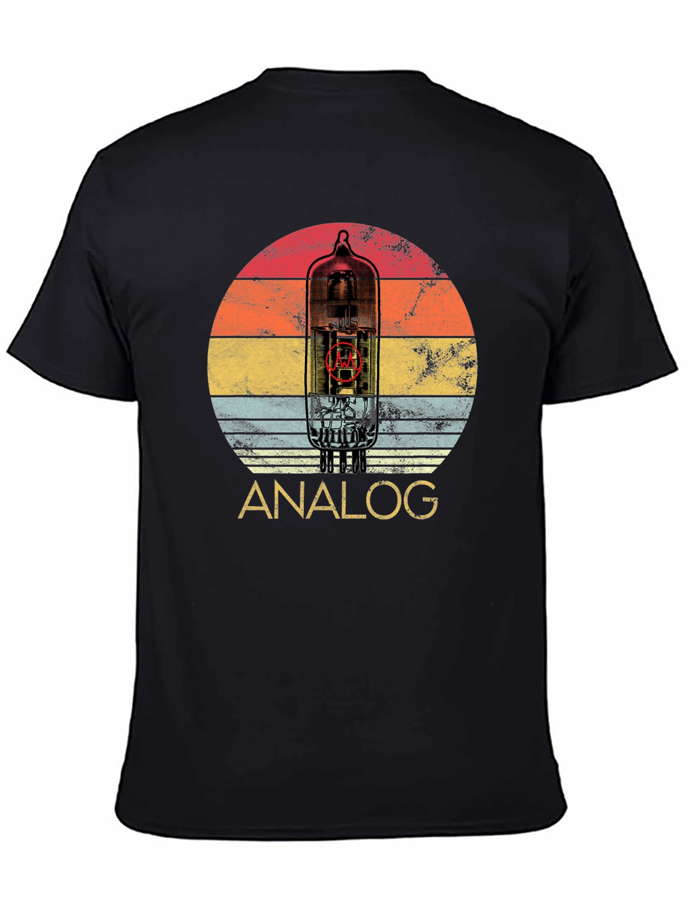 Analog Tube Circuit Black T-Shirt