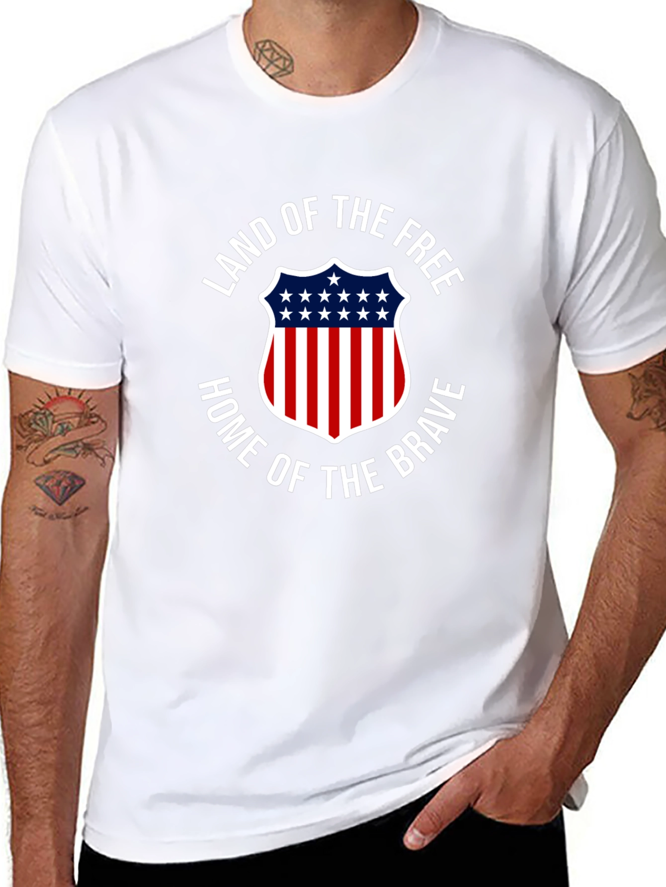 Land of the Free T-Shirt - Patriotic Pride