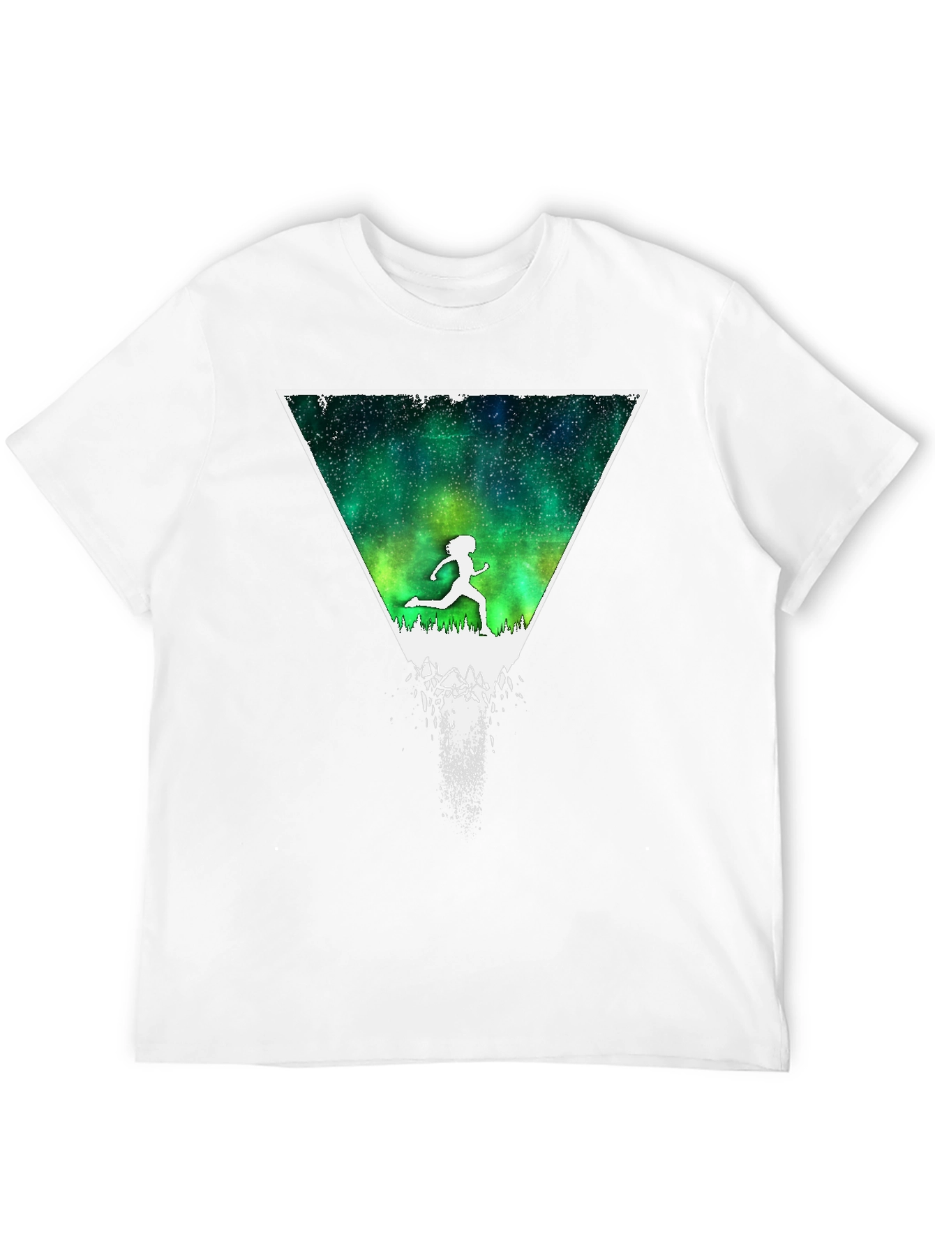 Northern Lights Runner Graphic T-Shirt
