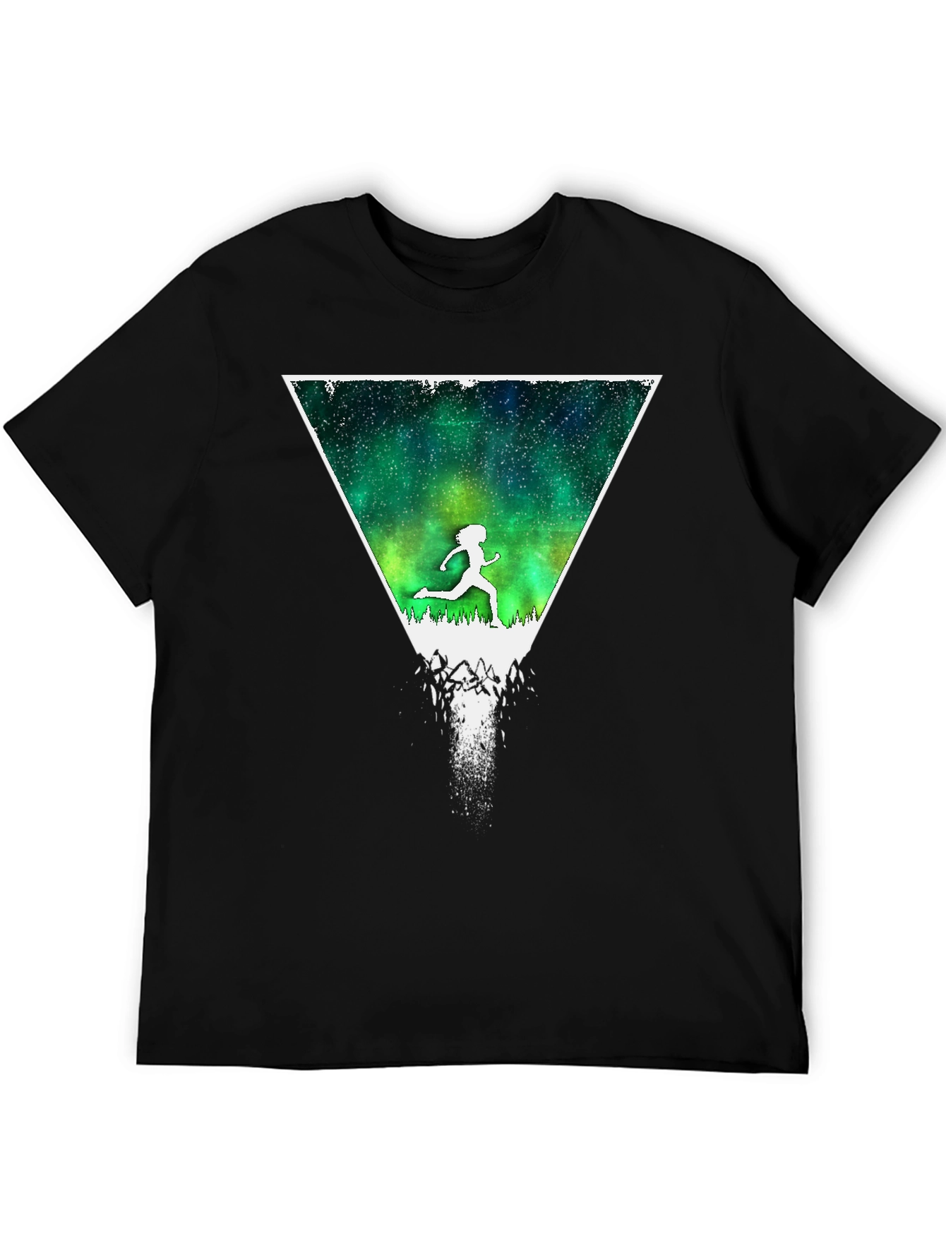 Northern Lights Runner Graphic T-Shirt