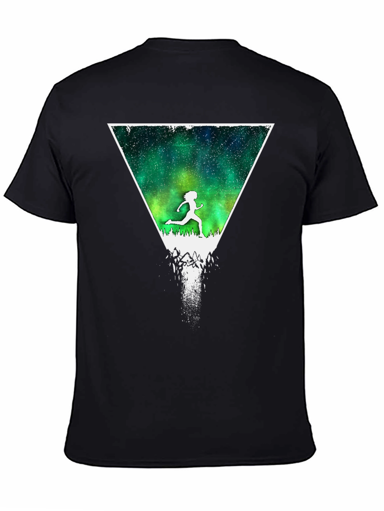Northern Lights Runner Graphic T-Shirt