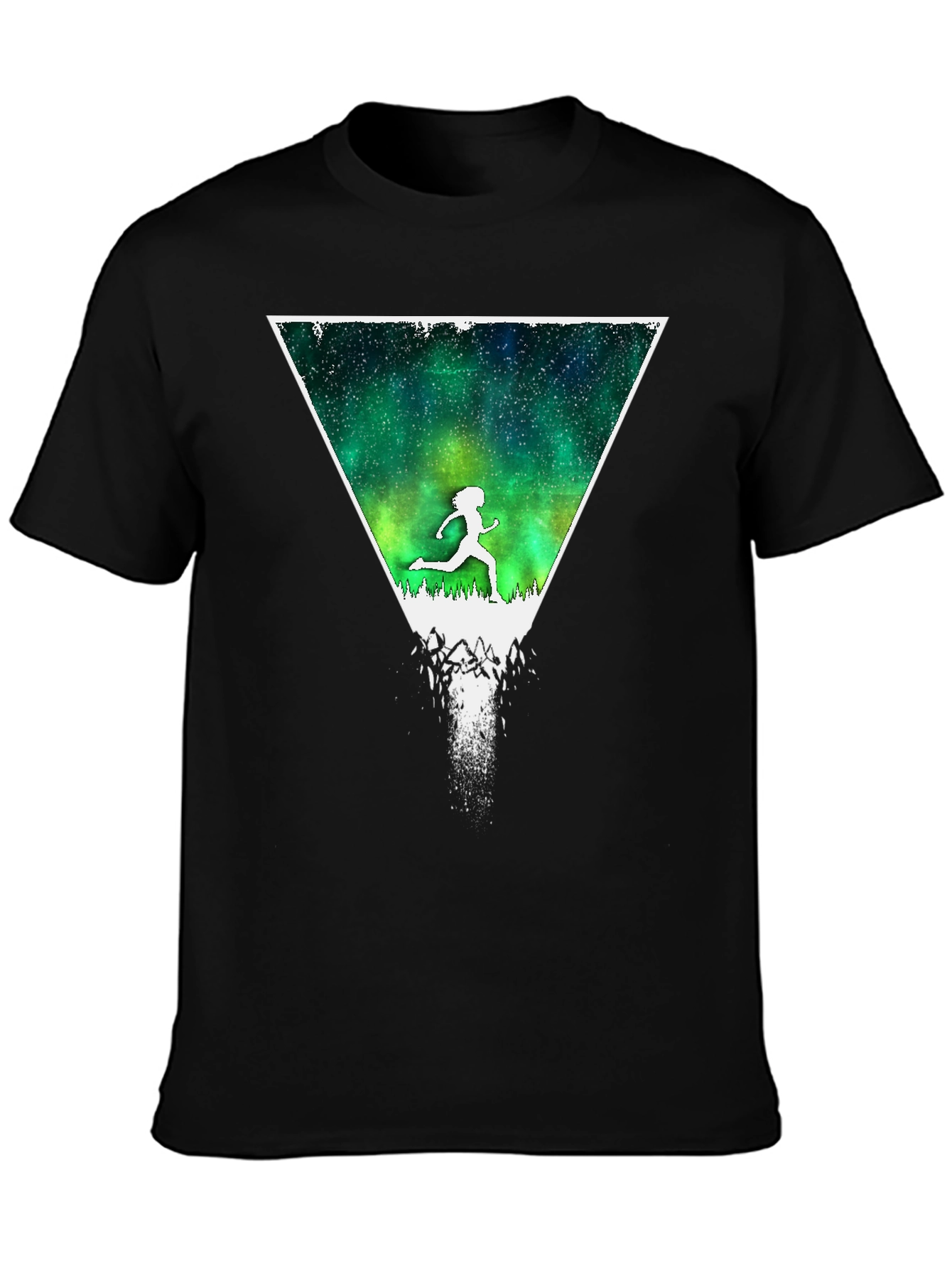 Northern Lights Runner Graphic T-Shirt