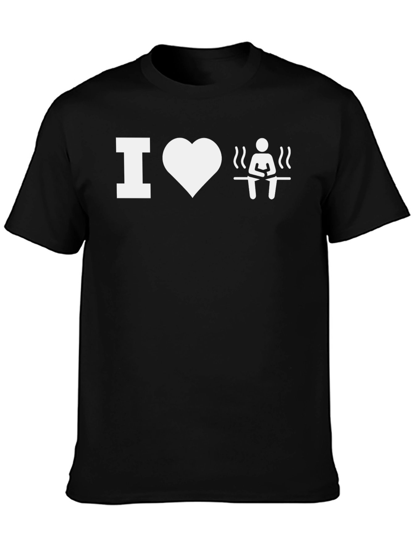 I Heart Sauna - Black T-Shirt