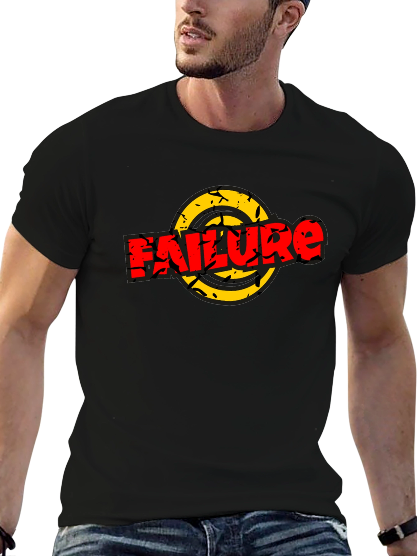 Failure Graphic Tee - Unisex Black T-Shirt