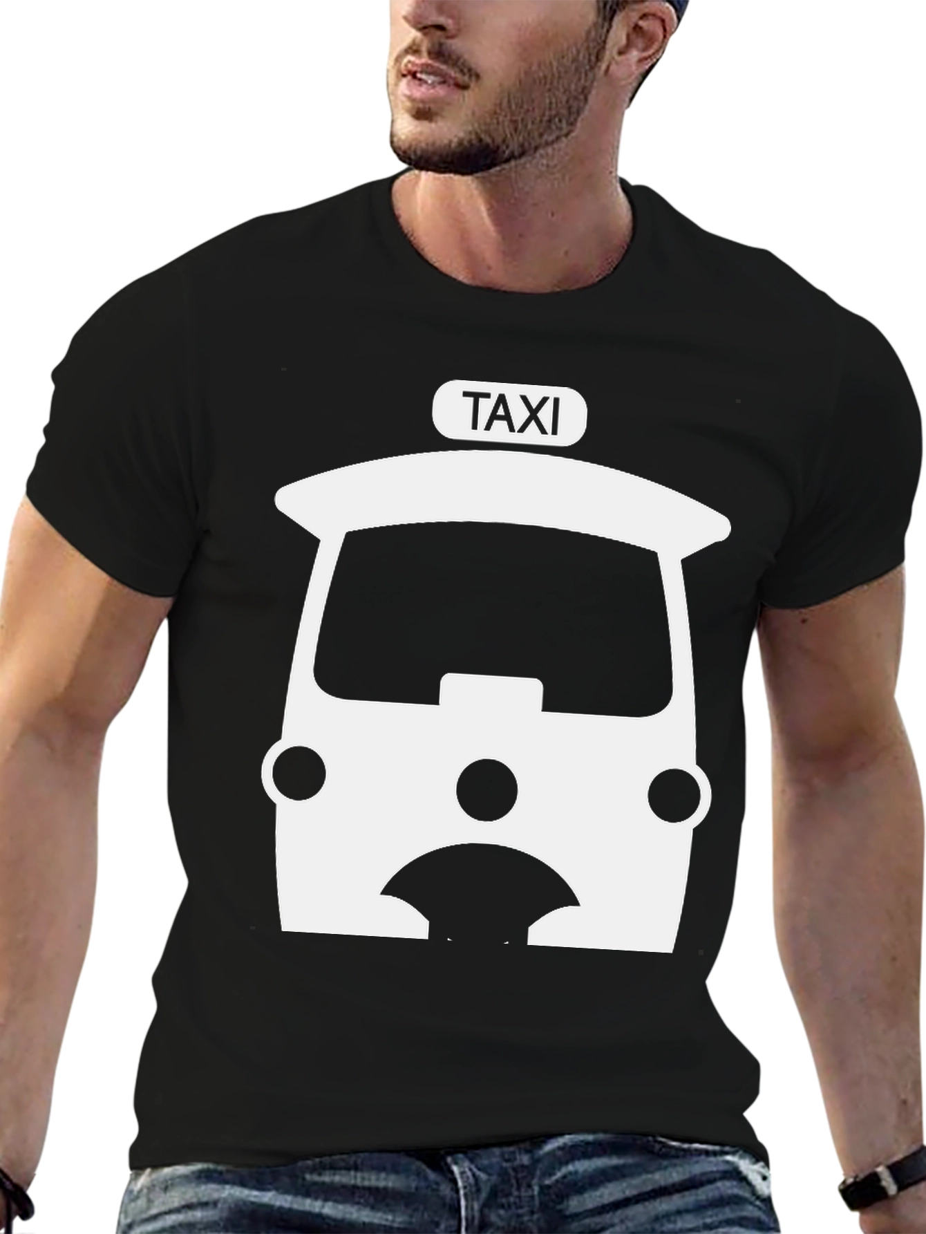 Taxi Graphic Tee - Black