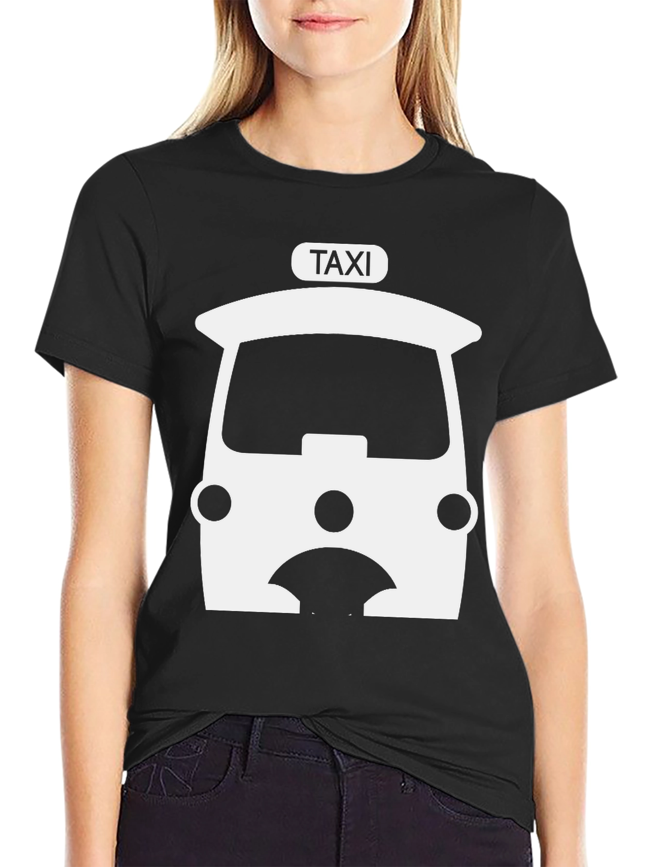 Taxi Graphic Tee - Black
