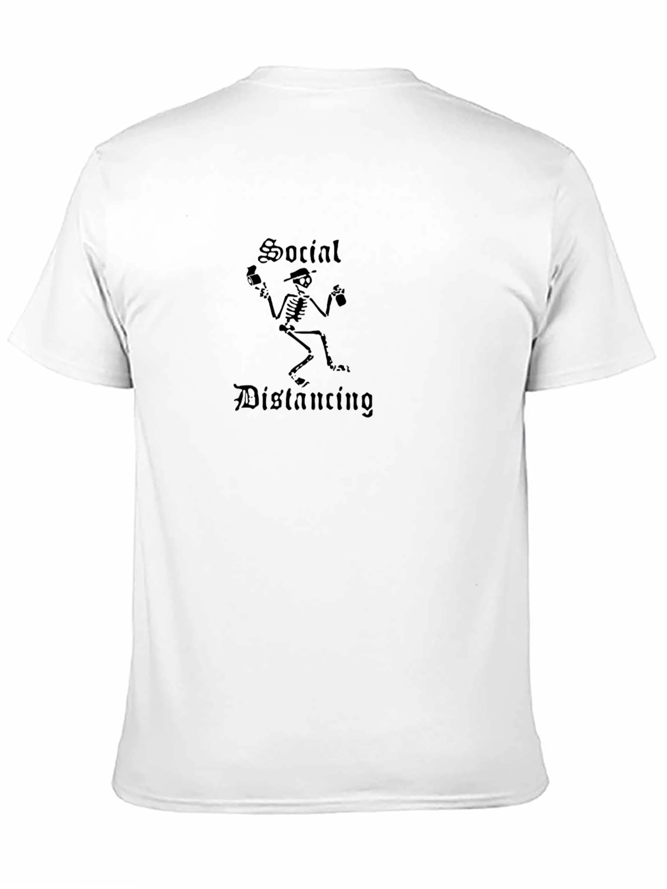 Social Distancing Skeleton Graphic Tee