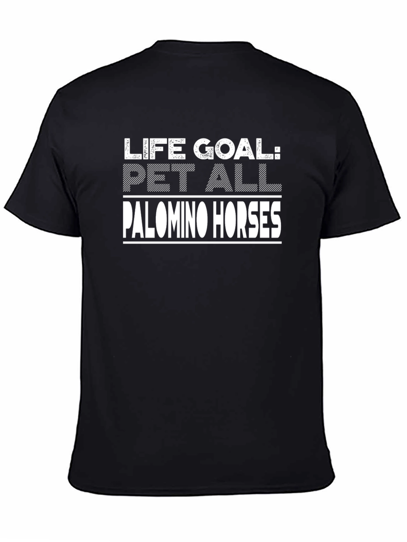 Life Goal Pet Palomino Horses Graphic T-Shirt