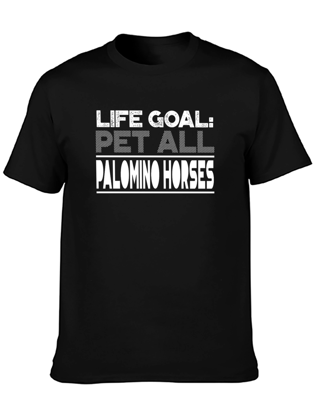 Life Goal Pet Palomino Horses Graphic T-Shirt