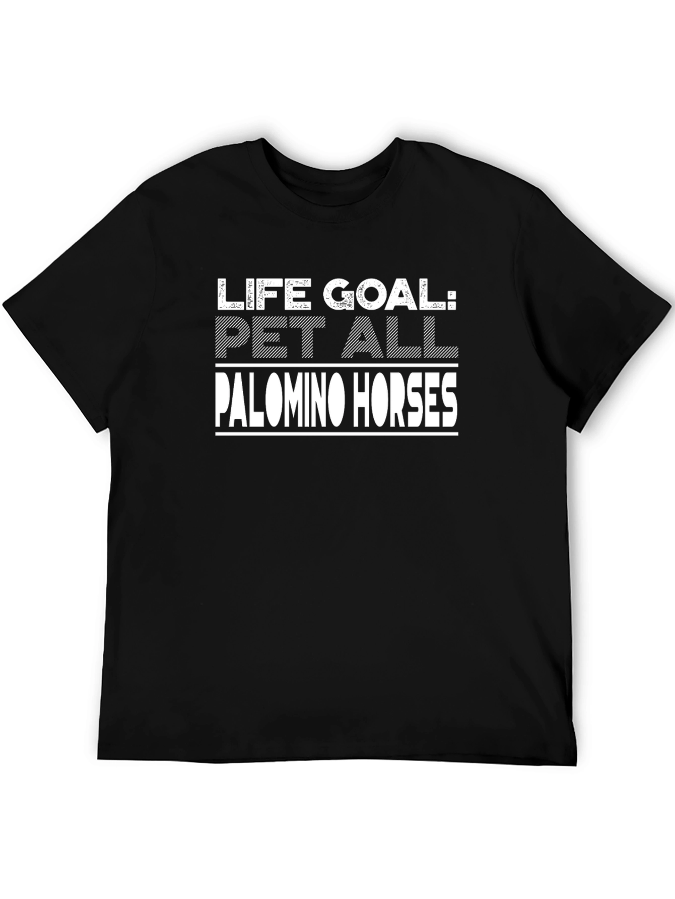 Life Goal Pet Palomino Horses Graphic T-Shirt