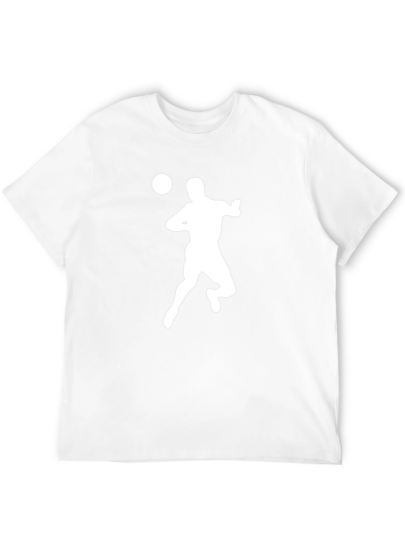 Soccer Player Graphic Tee - Casual Black T-Shirt