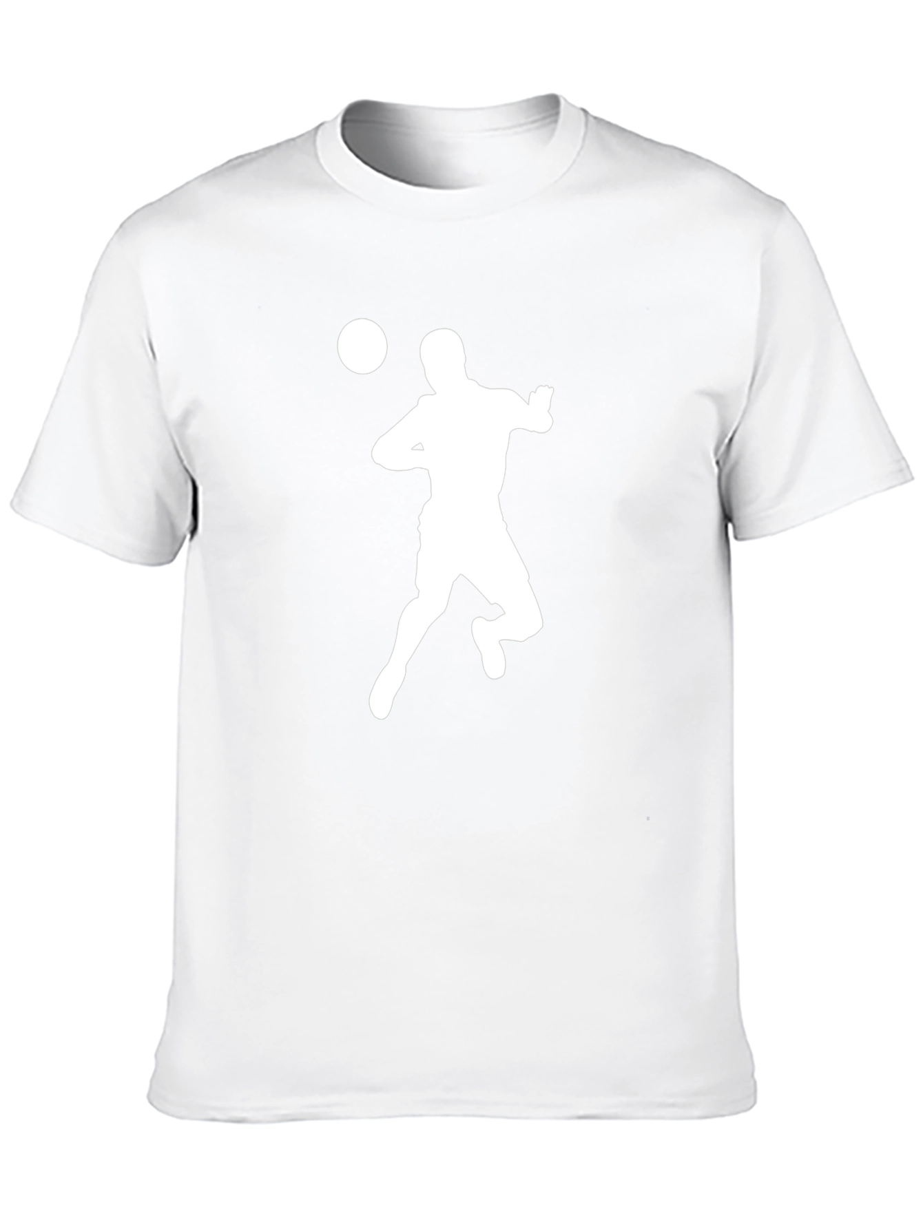 Soccer Player Graphic Tee - Casual Black T-Shirt