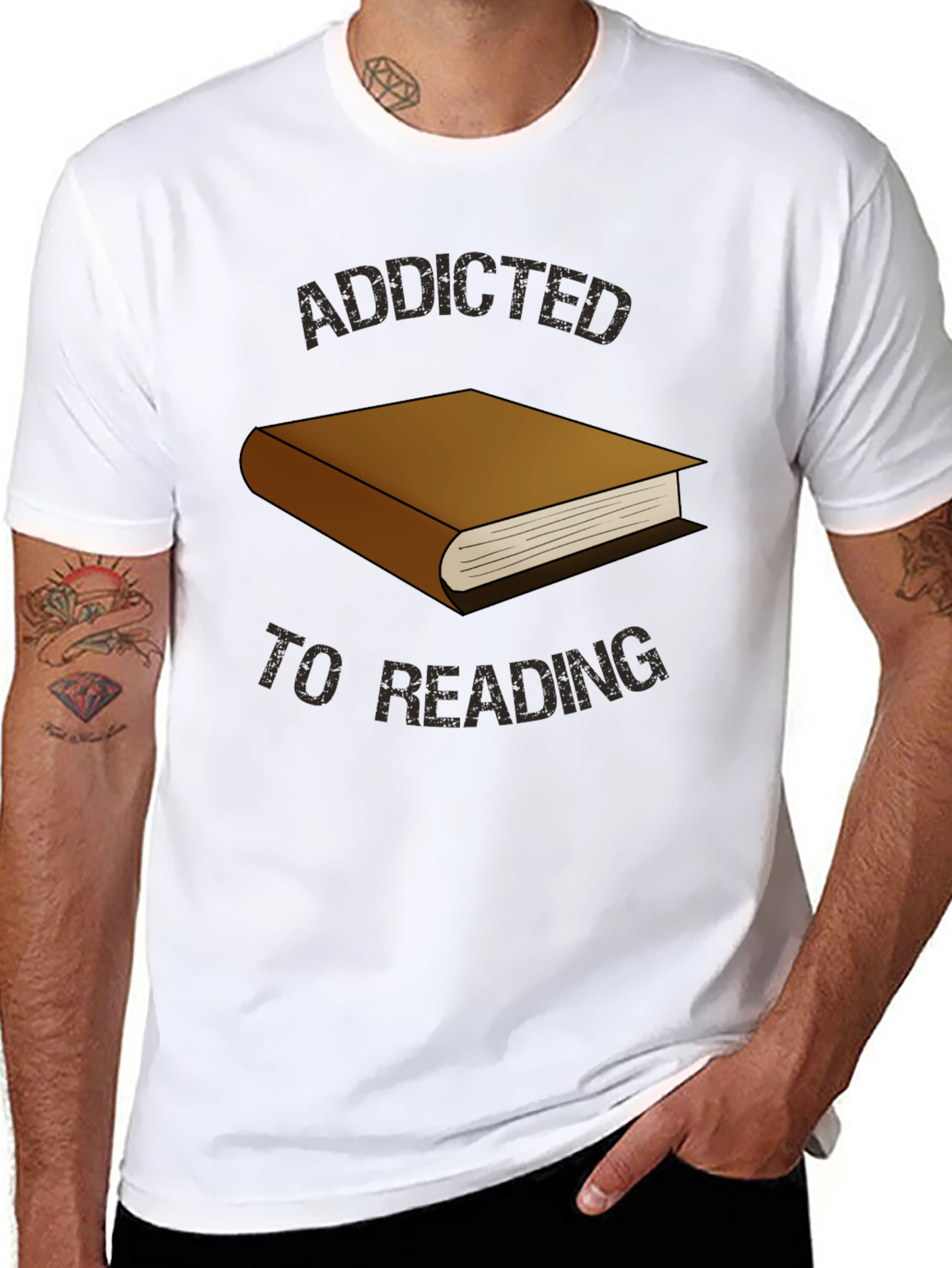Addicted to Reading Graphic T-Shirt