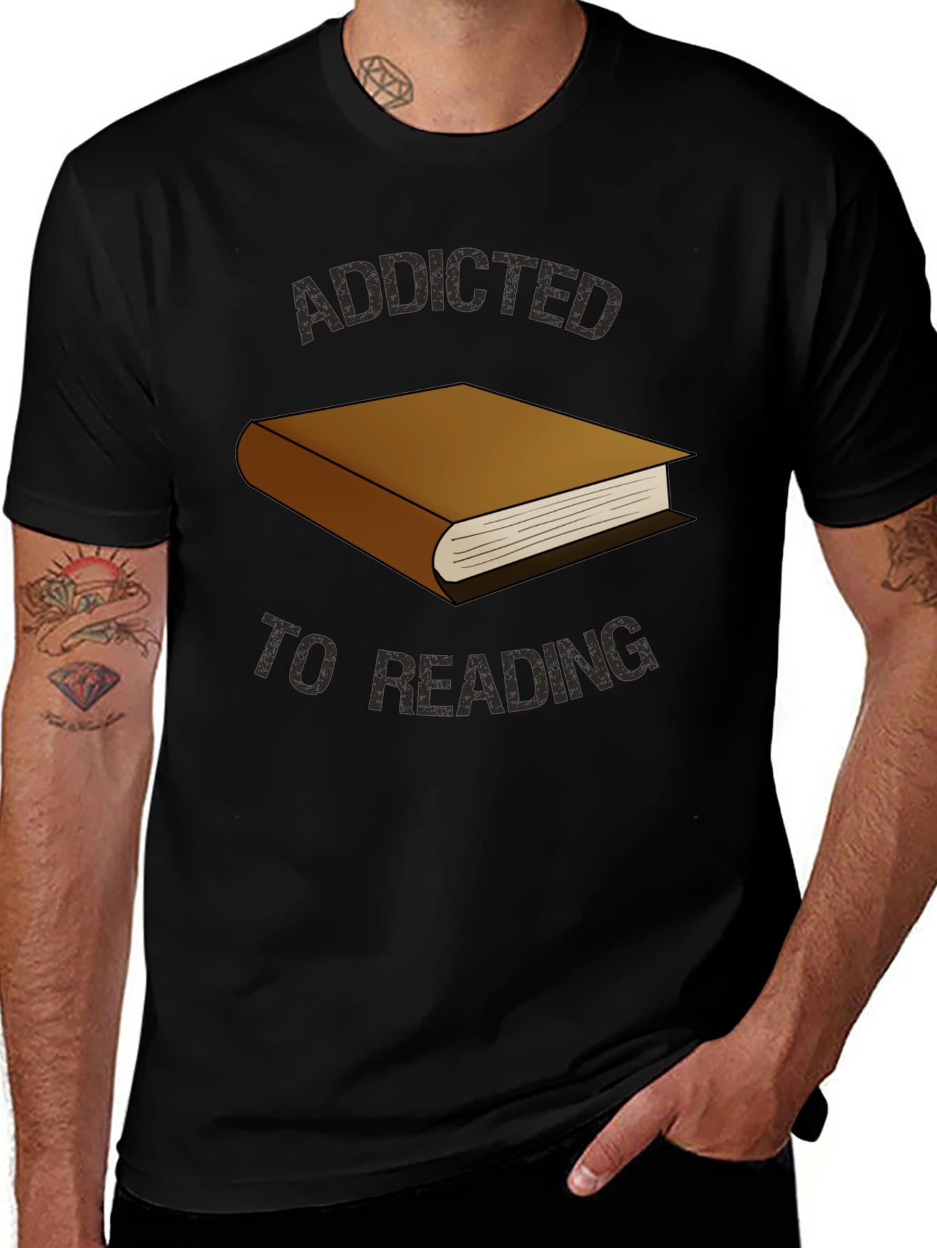 Addicted to Reading Graphic T-Shirt