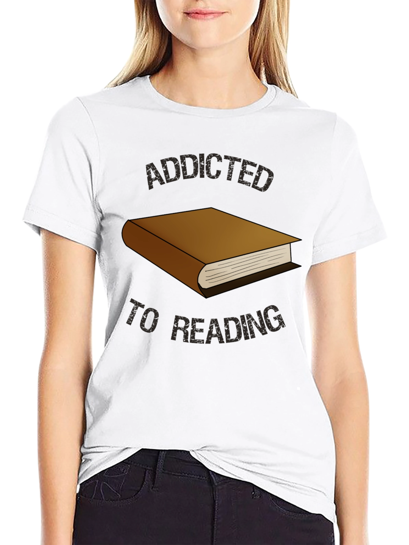 Addicted to Reading Graphic T-Shirt