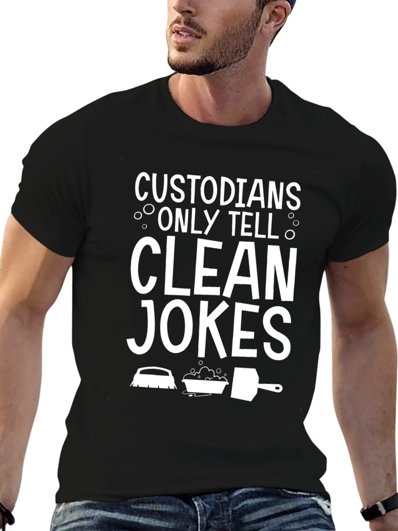 Custodians Only Tell Clean Jokes T-Shirt