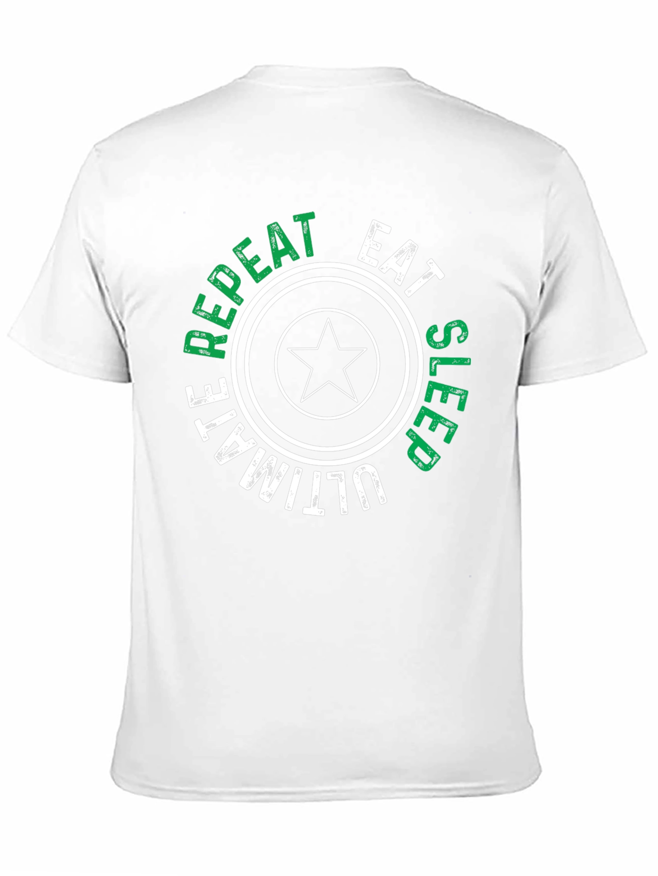 Eat Sleep Ultimate Repeat Black Graphic T-Shirt